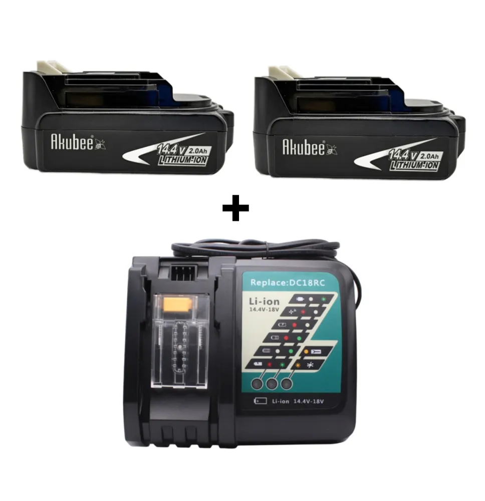 2x batéria 14.4V 2.0Ah pre náradie Makita + nabíjačka | Akubee.sk