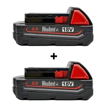 2x batéria 18V 2.0Ah kompatibilná s Milwaukee M18 | Akubee.sk