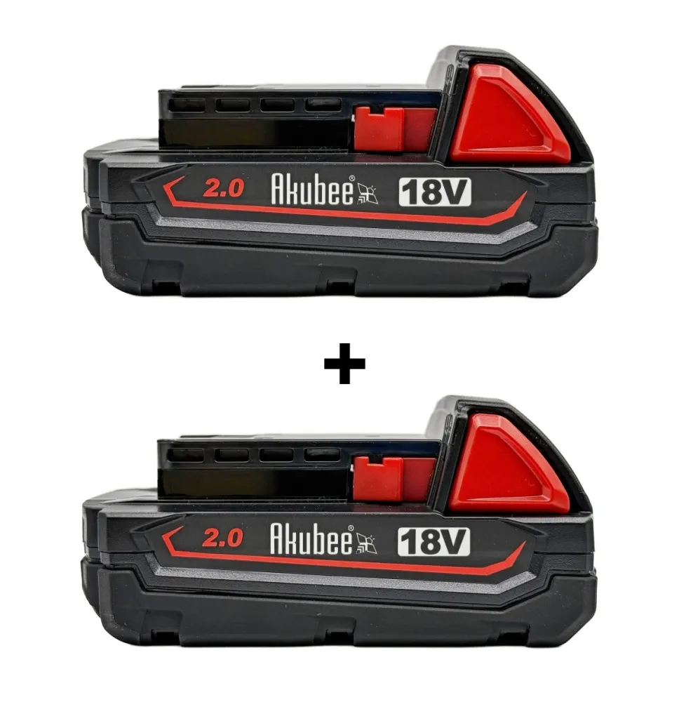2x batéria 18V 2.0Ah kompatibilná s Milwaukee M18 | Akubee.sk