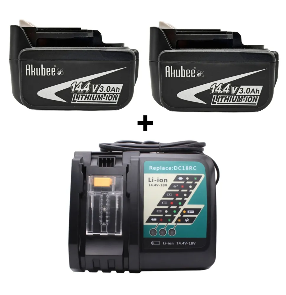 2x batéria 14.4V 3.0Ah pre náradie Makita + nabíjačka | Akubee.sk